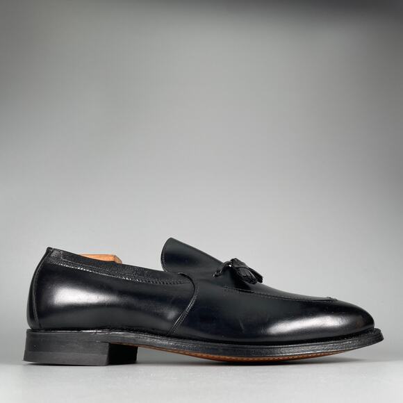 Johnston & Murphy Aristocraft Men\'s 10 3E Black Leather Tassel Loafer Worn Once main image 6